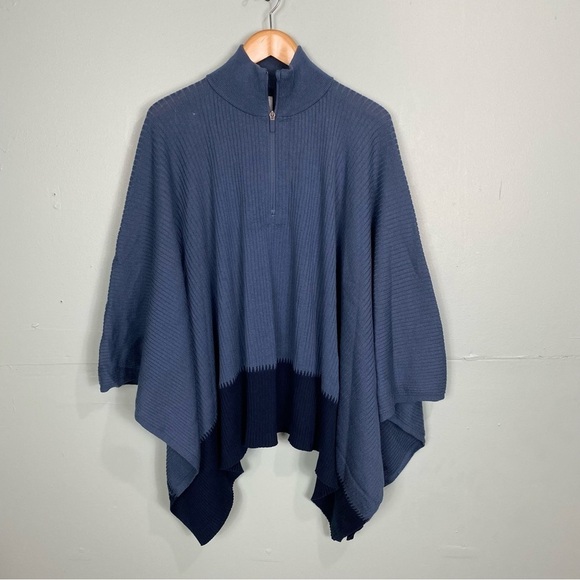 Lululemon On The Go Poncho Wool Blue OS‎ - Picture 1 of 4